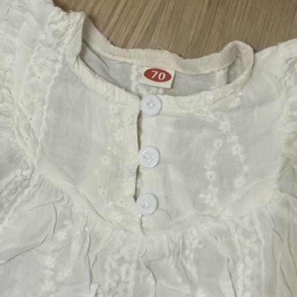 White Lace Kids One Piece - Picture 3 of 4